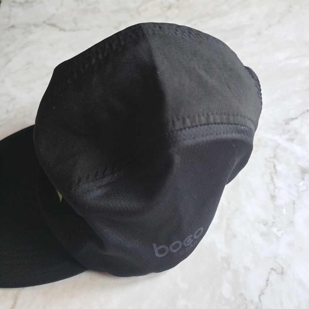 Superfeet Black Cap with Neon Green Logo from Boco Gear - Picture 2 of 3